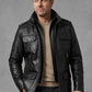 Sean Bean Cleanskin Black Leather Jacket – alternate view