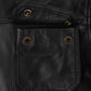 Sean Bean Cleanskin Black Leather Jacket – leather colour swatch