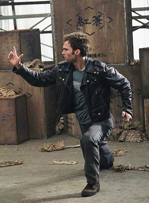 Seann William Scott Bulletproof Monk Black Leather Jacket – close-up and worn views