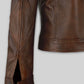 Selena Gomez Coach SS18 Red Leather Jacket – close-up and worn views