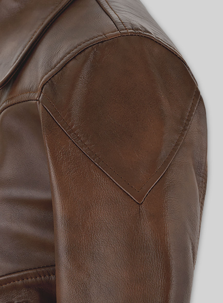 Selena Gomez Coach SS18 Red Leather Jacket – close-up and worn views