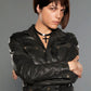 Selma Blair Hellboy 2 The Golden Army Black Leather Jacket – close-up and worn views
