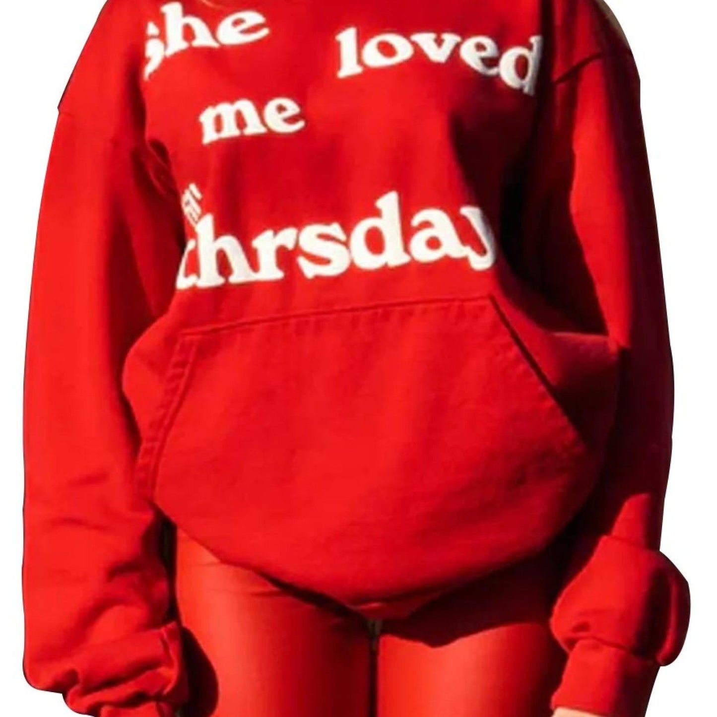 She Loved Me Till Thursday Hoodie – Green Unisex Fleece Pullover (Recreated Edition)