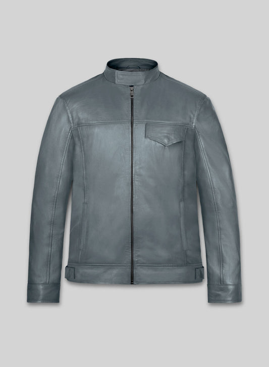 Shia Labeouf Transformers 3 Black Leather Jacket – front view