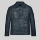Winsor Blue Lucas Bravo Emily In Paris Lambskin Leather Jacket view 1