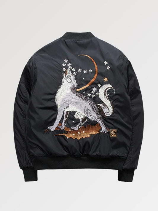 Souvenir Bomber Jacket 'Okami' - Sublimation Jacket ( Recreated Edition )