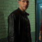 Stark Sands Minority Report Black Leather Jacket – Stark Sands wearing the look, photo 3