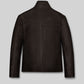 Stephen Amell Arrow Green Leather Jacket – back view