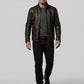 Stephen Amell Arrow Green Leather Jacket – close-up and worn views