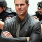 Stephen Amell Teenage Mutant Ninja Turtles Black Leather Jacket – close-up and worn views