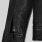 Steve Burton General Hospital Black Leather Jacket – close-up and worn views