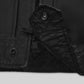 Steve Burton General Hospital Black Leather Jacket – close-up and worn views