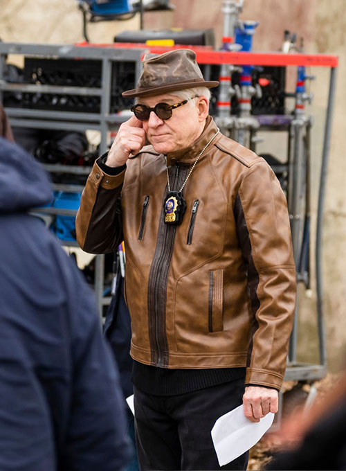 Steve Martin Only Murders in the Building Black Leather Jacket – Steve Martin celebrity photo in Only Murders in the Building