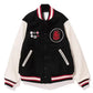 Red/Black&nbsp;Bape Stussy&nbsp;Varsity&nbsp;Full-Snap Wool/Leather&nbsp;Jacket