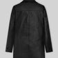 Sylvester Stallone Rocky 2 Black Leather Trench Coat – full product view