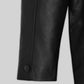 Sylvester Stallone Rocky 2 Black Leather Trench Coat – close-up and worn views