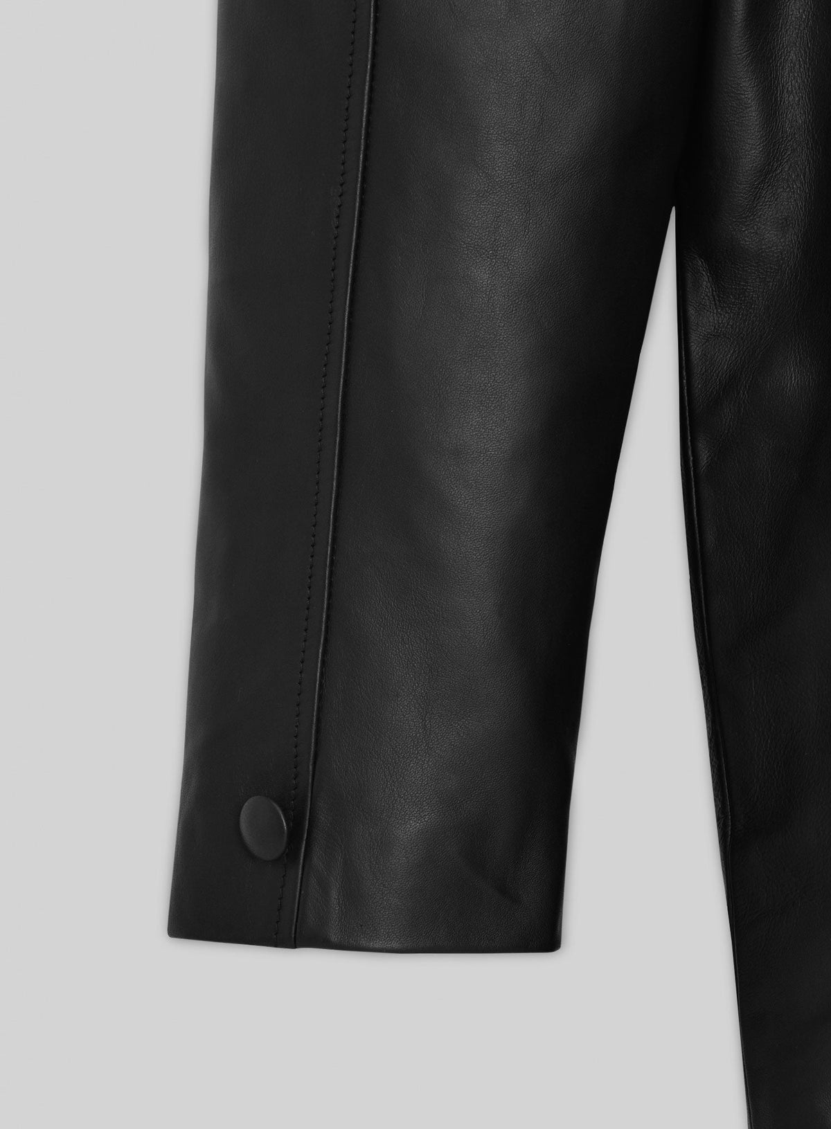 Sylvester Stallone Rocky 2 Black Leather Trench Coat – close-up and worn views