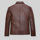 Tan Brown Timothee Chalamet Leather Jacket view 3