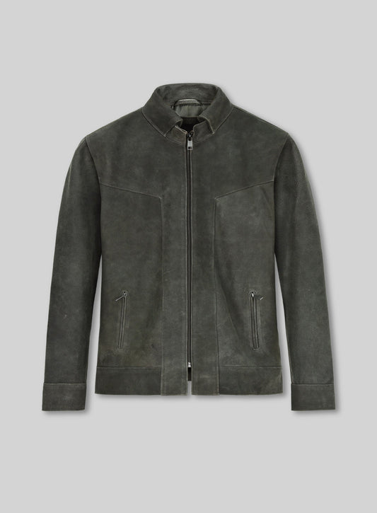 Taylor Lautner Black Leather Jacket – front view