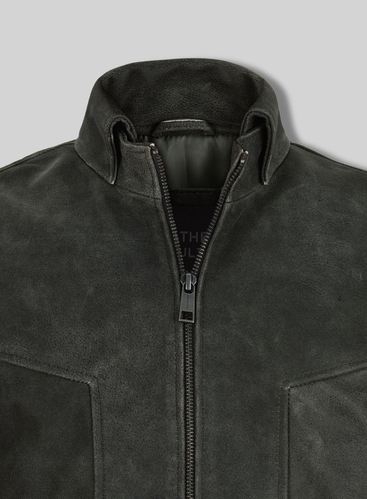 Taylor Lautner Black Leather Jacket – close-up and worn views