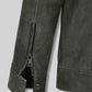 Taylor Lautner Black Leather Jacket – close-up and worn views