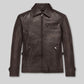 Taylor Lautner The Twilight Saga Black Leather Jacket – front view