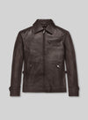 Taylor Lautner The Twilight Saga Black Leather Jacket – front view
