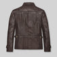 Taylor Lautner The Twilight Saga Black Leather Jacket – back view