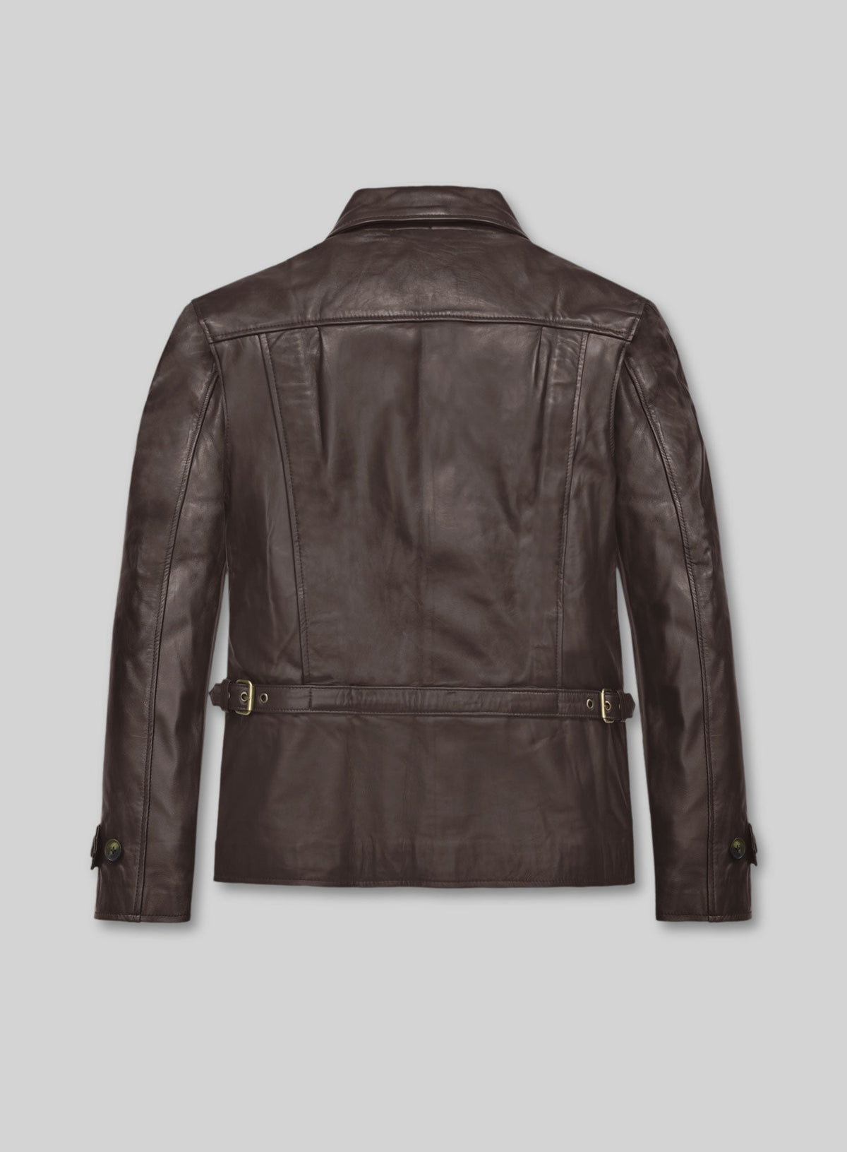 Taylor Lautner The Twilight Saga Black Leather Jacket – back view