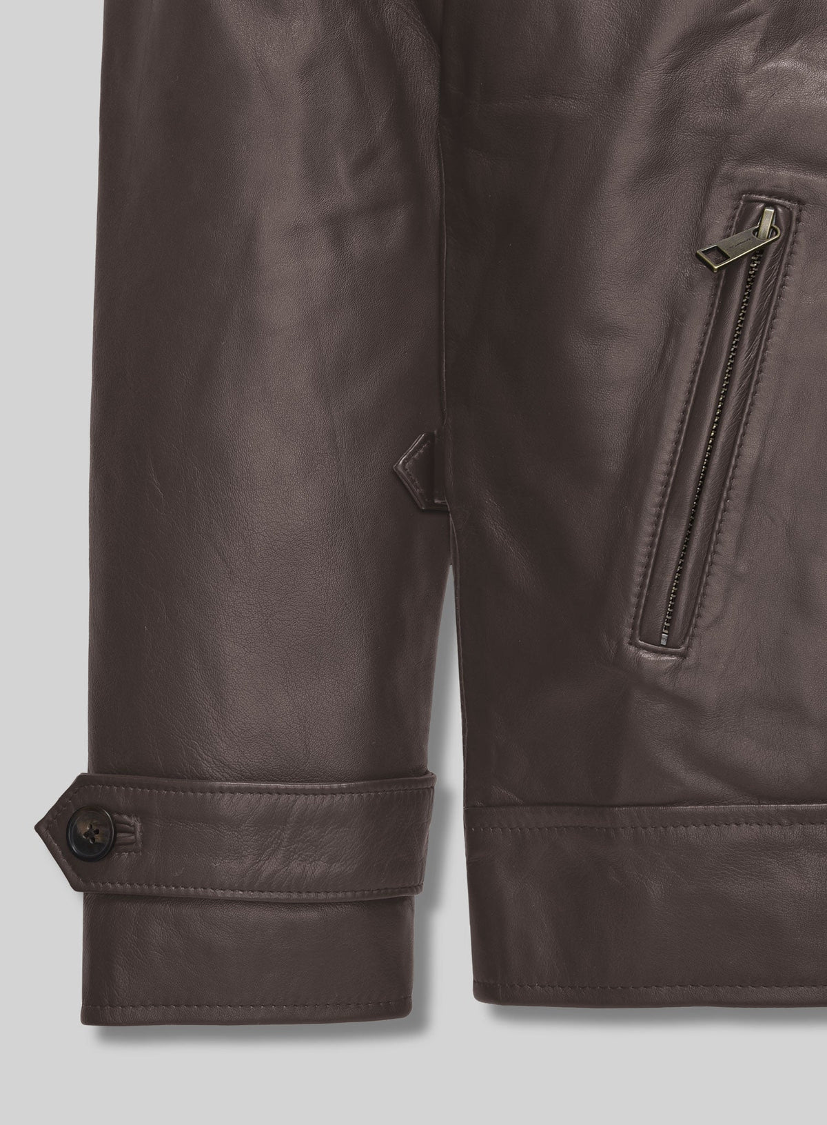 Taylor Lautner The Twilight Saga Black Leather Jacket – close-up and worn views