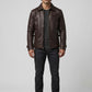 Taylor Lautner The Twilight Saga Black Leather Jacket – close-up and worn views