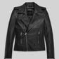 Teenage Mutant Ninja Turtles 2 Megan Fox Black Leather Jacket – front view