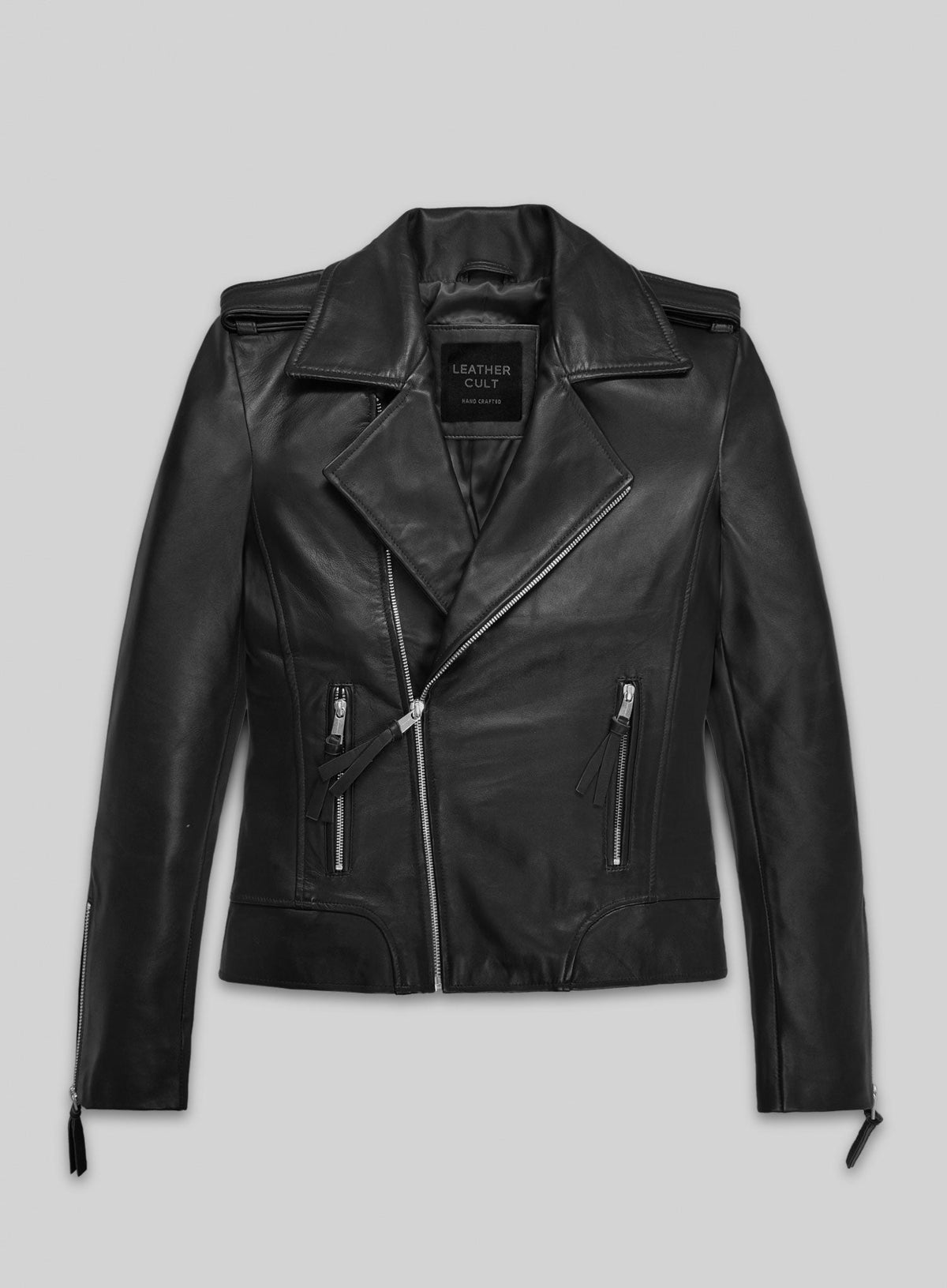 Teenage Mutant Ninja Turtles 2 Megan Fox Black Leather Jacket – front view
