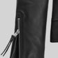 Teenage Mutant Ninja Turtles 2 Megan Fox Black Leather Jacket – close-up and worn views