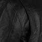 Terminator 2 Black Leather Biker Jacket in black Napa leather, product view 6
