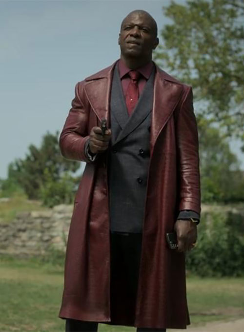 Terry Crews The Killer Game Black Leather Long Coat – Terry Crews celebrity photo in The Killer Game