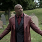 Terry Crews The Killer Game Black Leather Long Coat – Terry Crews wearing the look, photo 2