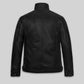 The Bourne Legacy Jeremy Renner Black Leather Jacket – back view