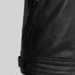 The Bourne Legacy Jeremy Renner Black Leather Jacket – close-up and worn views