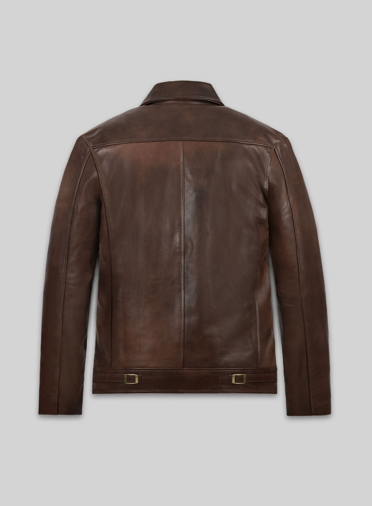 The Expendables 2 Jason Statham Black Leather Jacket – back view