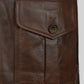 The Expendables 2 Jason Statham Black Leather Jacket – close-up and worn views
