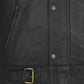 The Expendables Lee Christmas Black Leather Jacket – close-up and worn views