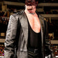 The Undertaker Black Leather Long Coat – alternate view