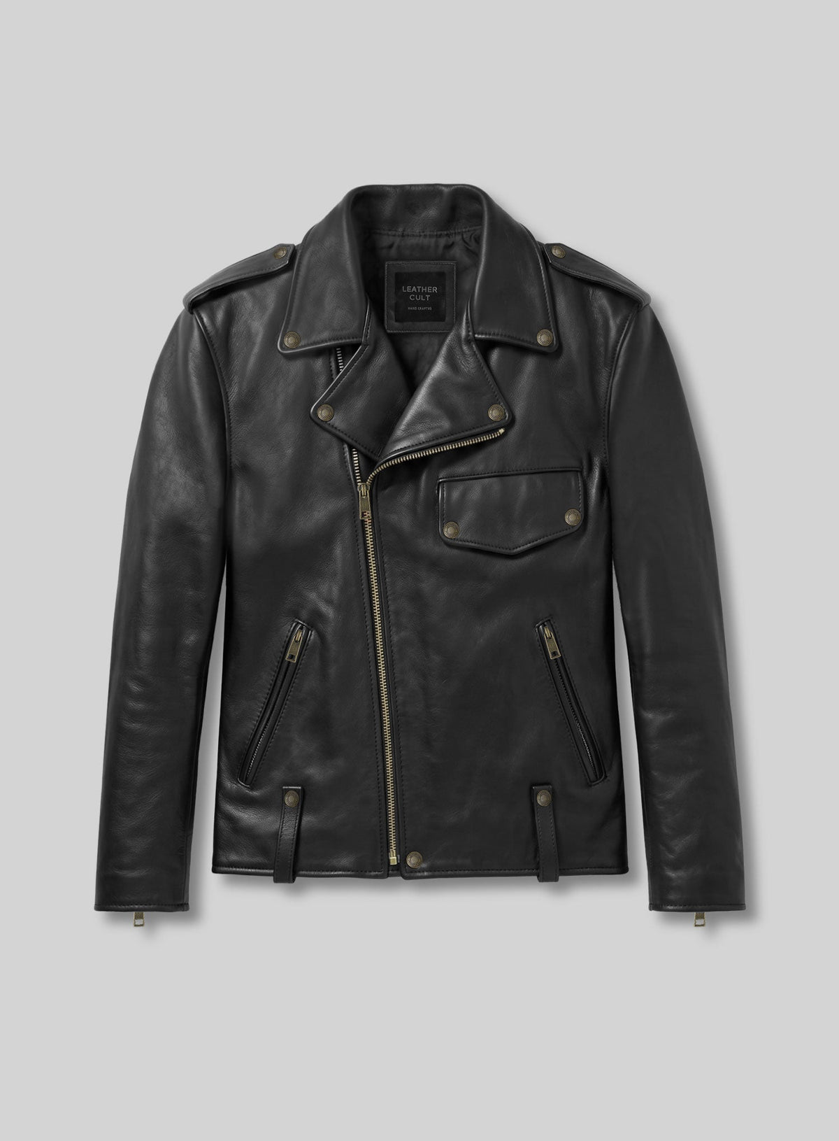 The Wrecking Crew Jason Momoa Black Leather Jacket – front view