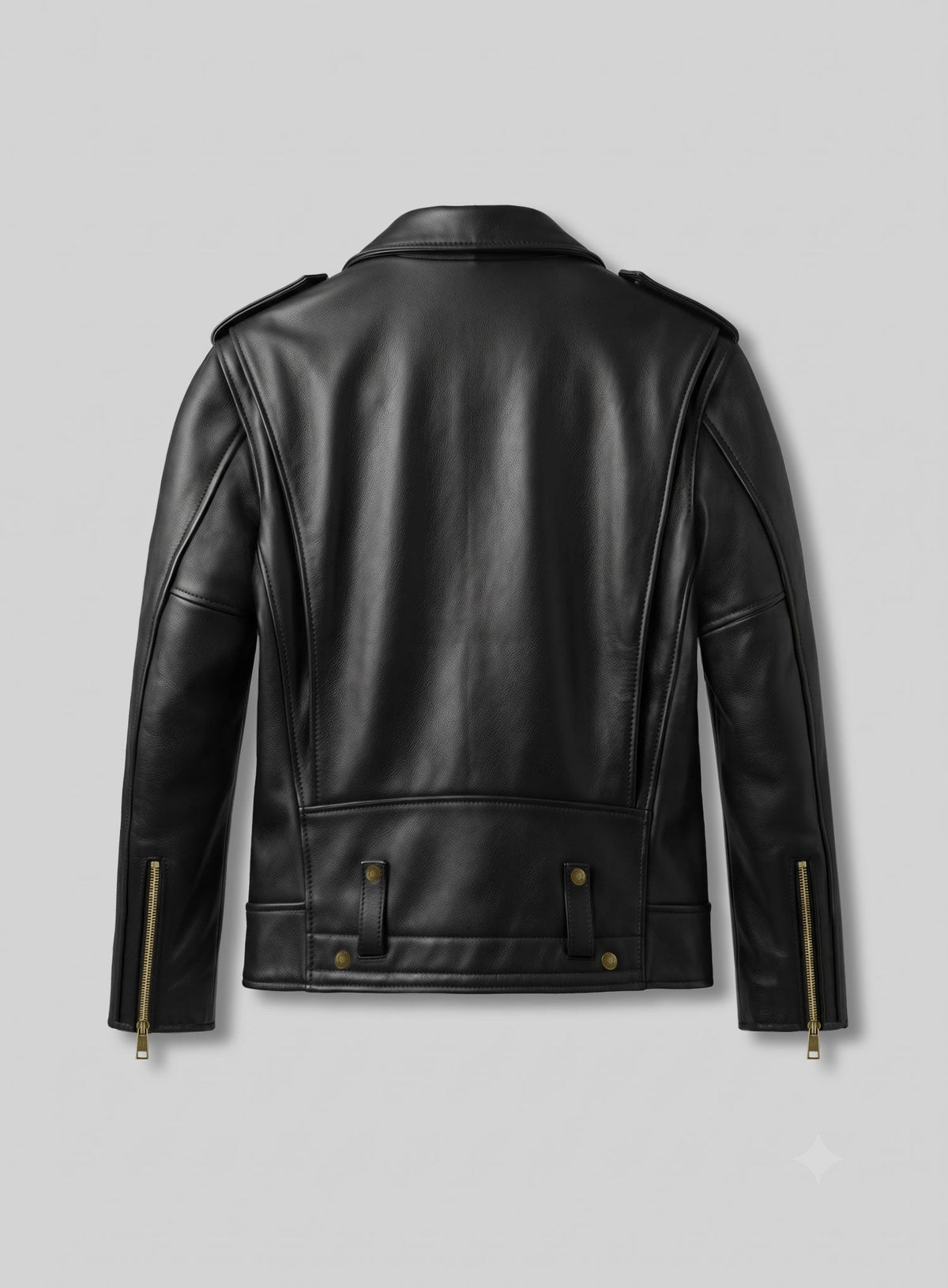 The Wrecking Crew Jason Momoa Black Leather Jacket – back view