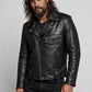 The Wrecking Crew Jason Momoa Black Leather Jacket – close-up and worn views