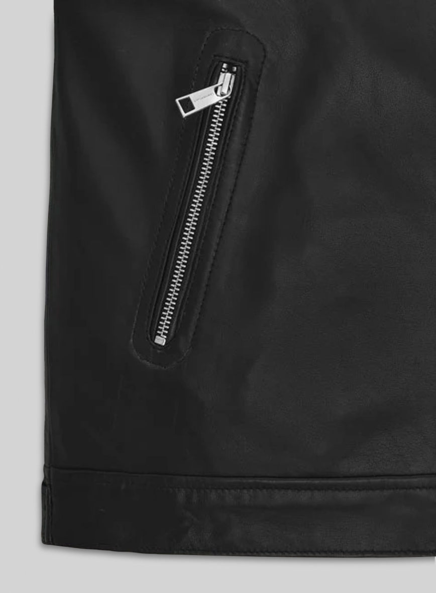 Tom Brady Leather Jacket view 3