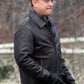 Tom Hanks Extremely Loud & Incredibly Close Black Leather Jacket – close-up and worn views