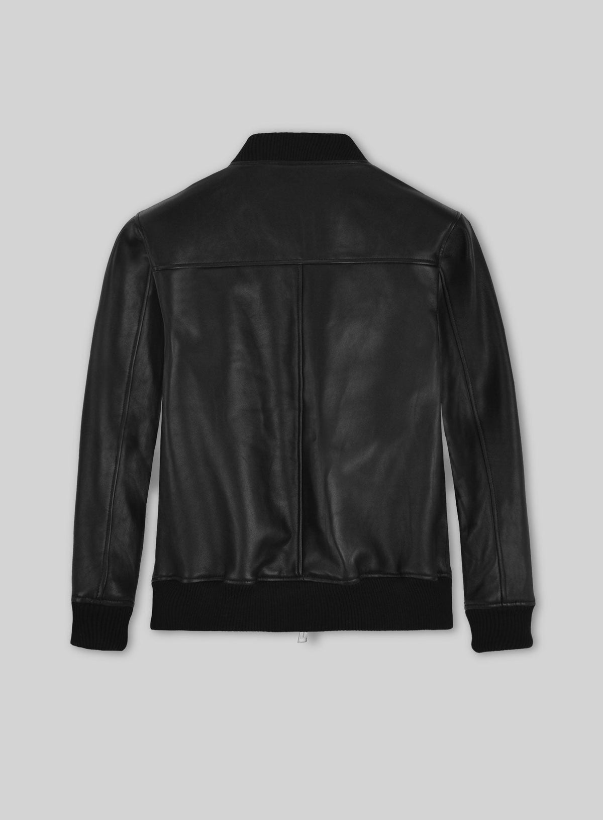 Tom Holland Black Leather Jacket – back view