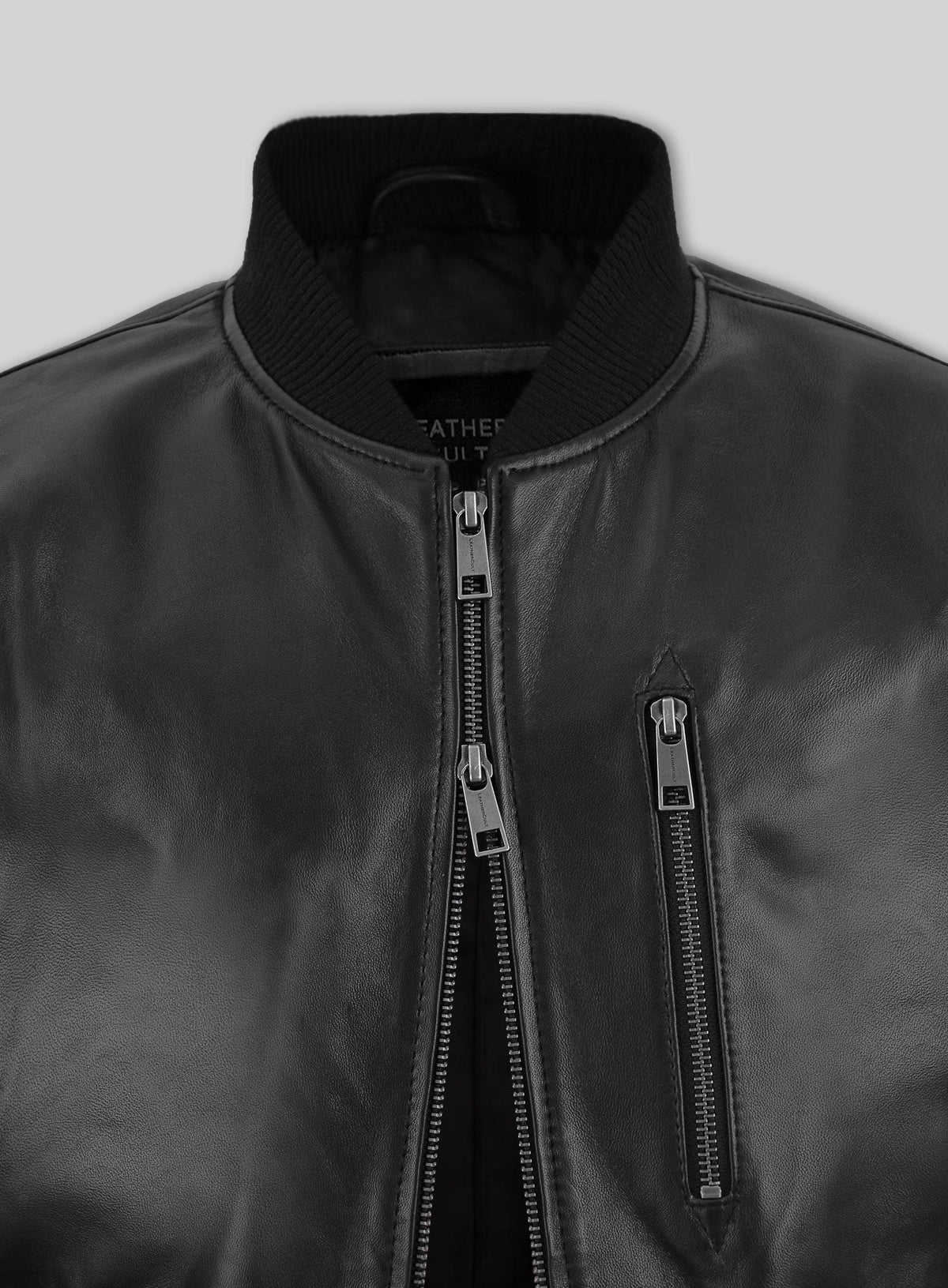 Tom Holland Black Leather Jacket – close-up and worn views